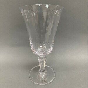 Clear Footed Wine Glass Over 24% Lead Crystal Austria 8" high